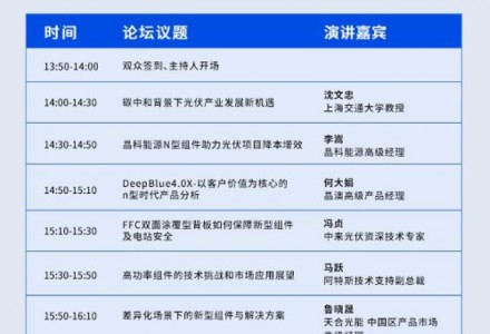 【会议日程】光伏组件创新技术在线峰会会议详细日程出炉！