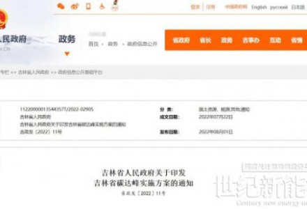 到2030年，风光装机容量达到6000万千瓦左右！《吉林省碳达峰实施方案》发布