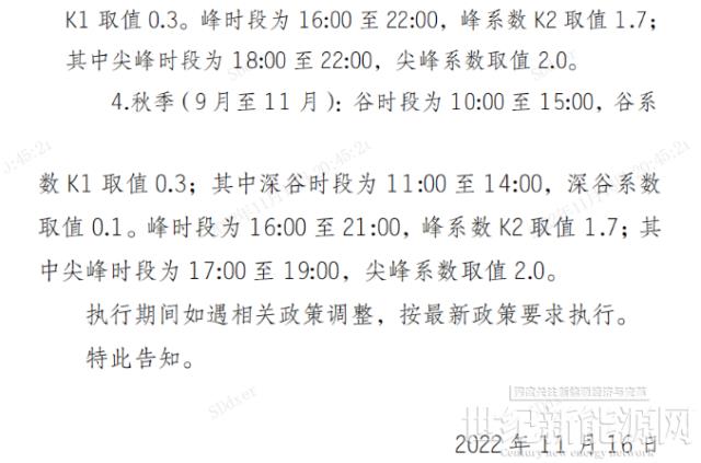 山东：11-14时执行最低0.1元/度！10千伏及以上工商业全部参与电力交易