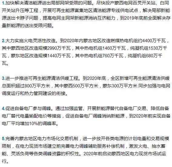 【光伏聚焦】内蒙古清洁能源消纳行动计划 实现2020年基本无弃光