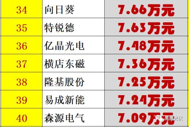 红黑榜 | 光伏企业哪家强？16个排行榜看清光伏竞争大格局！（值得收藏）