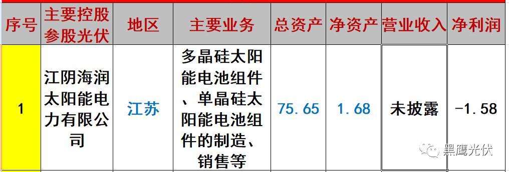 重炮 | 起底40家光伏企业旗下196个子公司布局：区域、资产、业务、经营数据、角色和未来潜力！（干货，强烈推荐收藏）