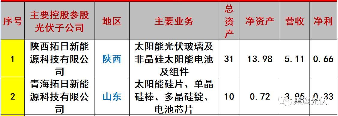 重炮 | 起底40家光伏企业旗下196个子公司布局：区域、资产、业务、经营数据、角色和未来潜力！（干货，强烈推荐收藏）