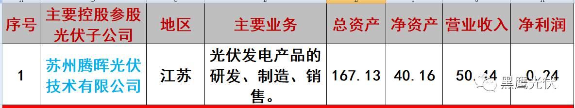 重炮 | 起底40家光伏企业旗下196个子公司布局：区域、资产、业务、经营数据、角色和未来潜力！（干货，强烈推荐收藏）