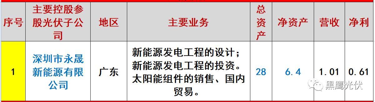 重炮 | 起底40家光伏企业旗下196个子公司布局：区域、资产、业务、经营数据、角色和未来潜力！（干货，强烈推荐收藏）