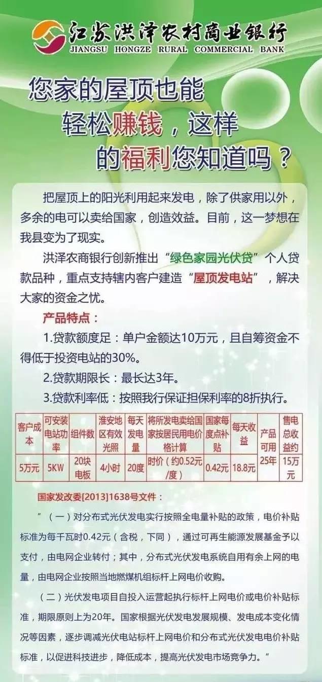 最新最全 | 全国18省市、98家银行光伏贷（助你赚取阳光收益）