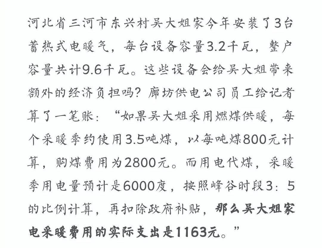 【重磅】“煤改气”烧不起？装光伏+电取暖才是正解！