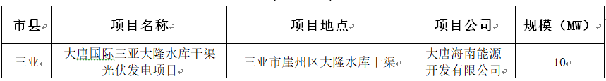 要求一年内并网，海南省公布2017年210MW普通光伏电站优选名单