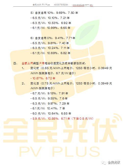 光伏组件将下降0.4元/W，自发自用分布式电站收益率不变，将占2018年装机半壁江山