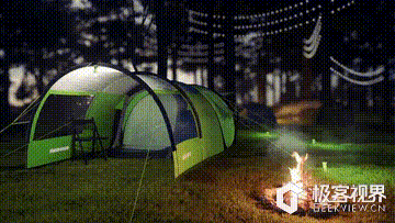 太阳能帐篷，户外野营再也不怕没电了
