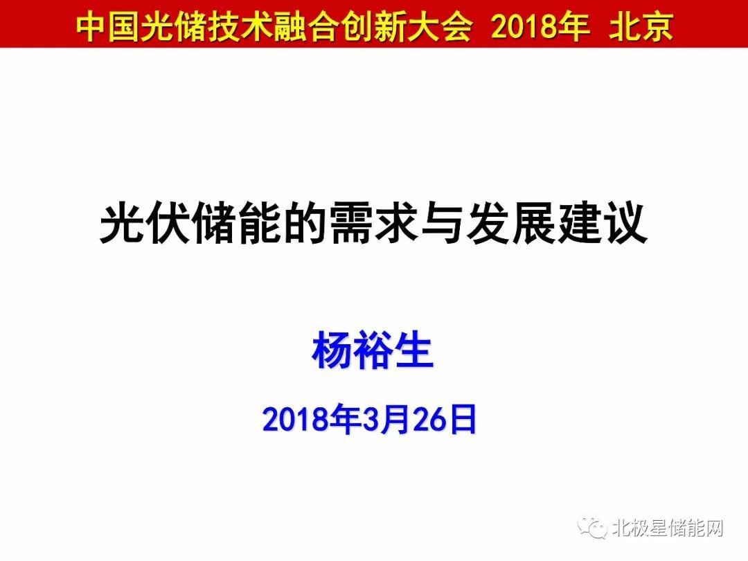 杨裕生院士：能源转型的出路靠“光伏+储能”