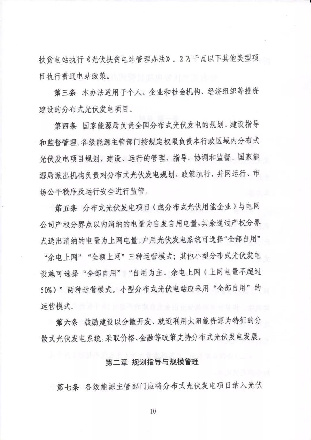 除户用外将没有全额上网运营模式 分布式光伏发电项目管理办法（征求意见稿）出炉