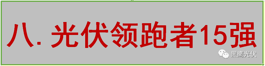 最新 | 光伏产业链20强！（20大组件企业、20大电站投资企业、20大逆变器企业、20大EPC、扶贫20强等）